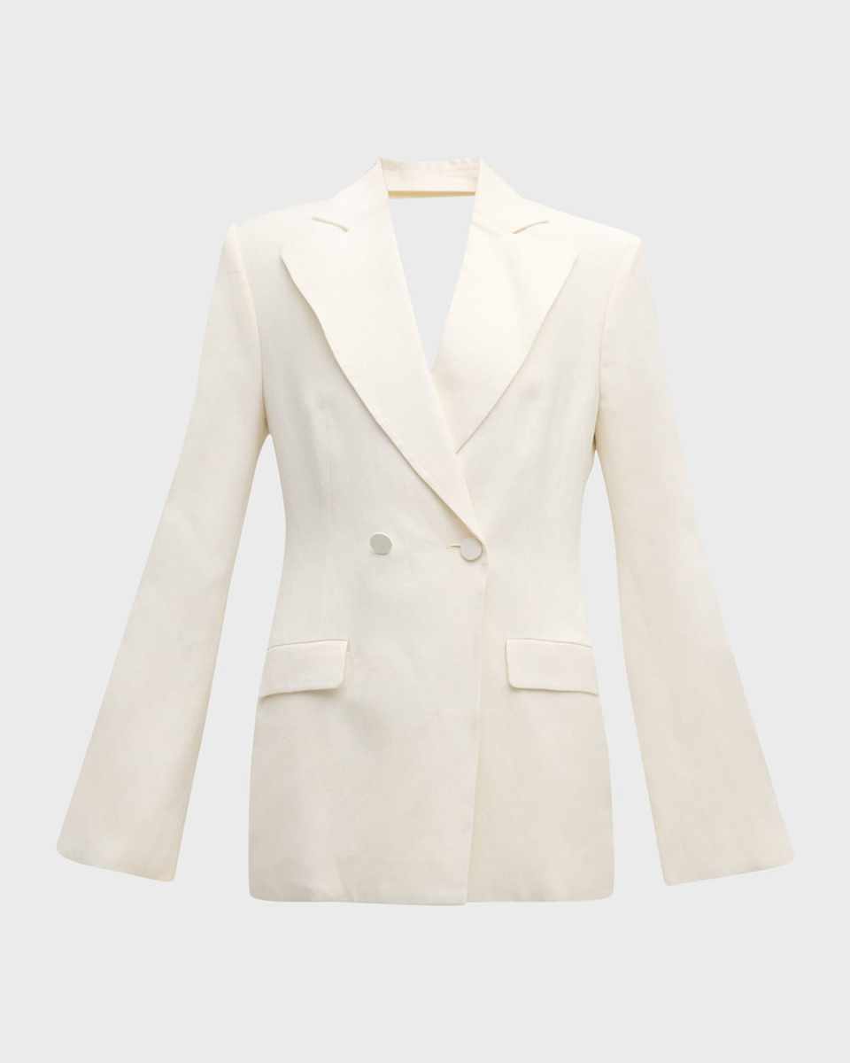 Double-Breasted Backless Jacket